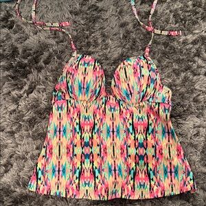 Shade & Shore Multicolor Swim Tankini
